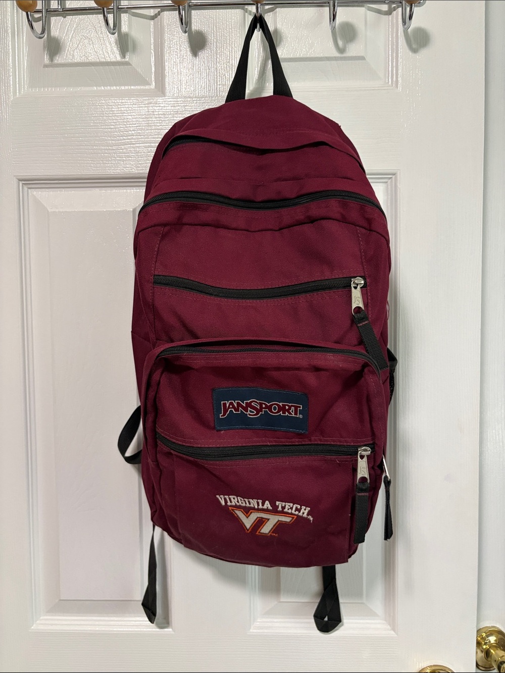 Jansport Maroon Backpack with Virginia Tech Logo